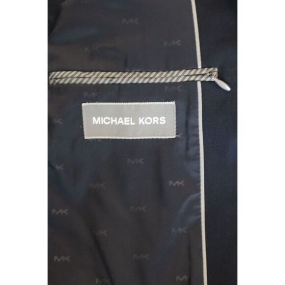 Michael Kors 4900133259 Men's Sz 44R Navy Classic-Fit Stretch Solid Blazers - Picture 9 of 12